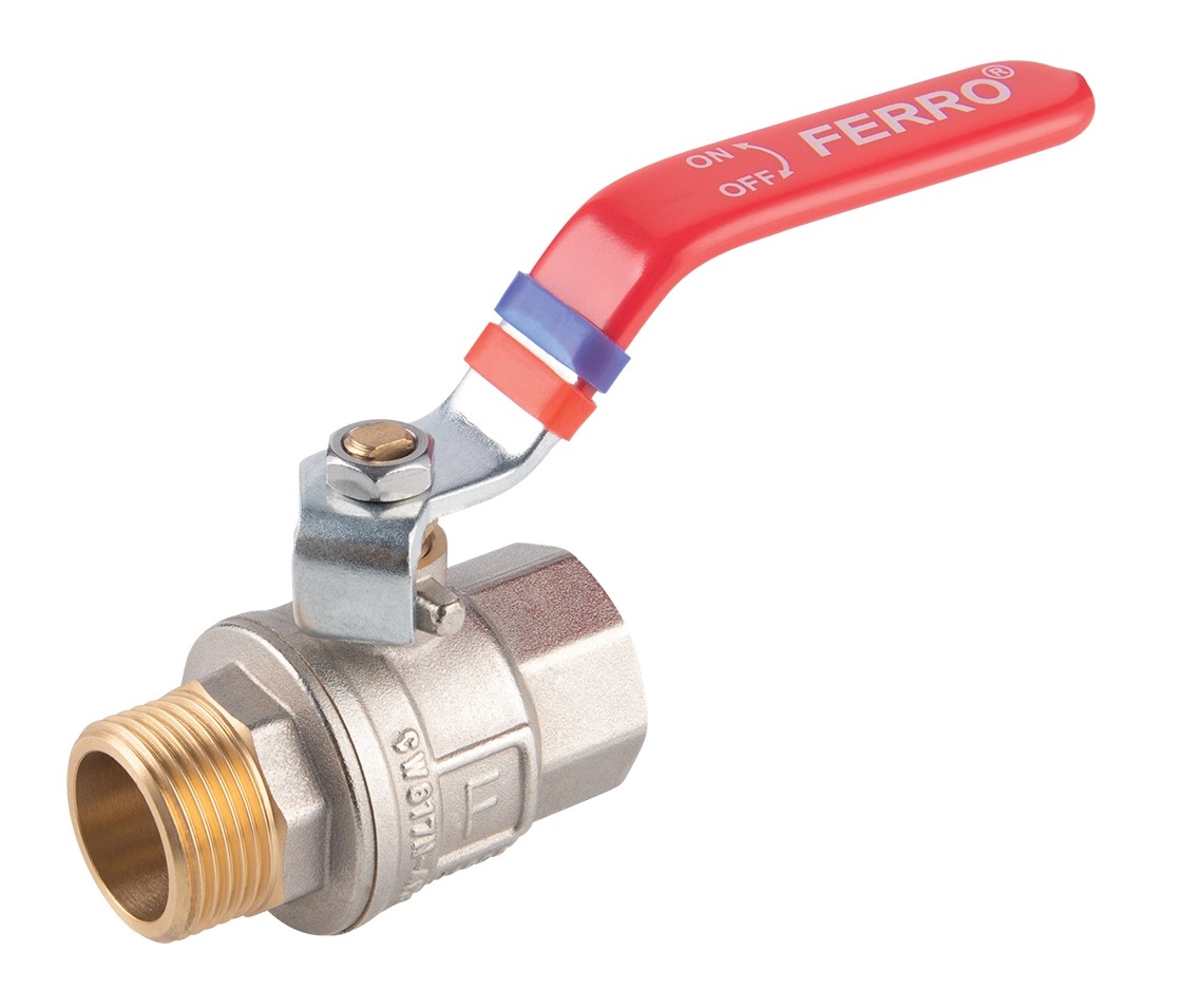 Ferro Guľový plnoprietočný kohút KFP31, páka ŠM 1" Ferro Guľový plnoprietočný kohút KFP31, páka ŠM 1"