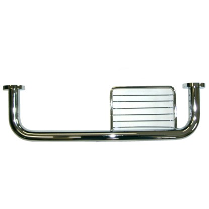 Protimex Madlo kúpeľňové, rovné s mydelníkom, mosadz/chróm, 40 cm Protimex Madlo kúpeľňové, rovné s mydelníkom, mosadz/chróm, 40 cm