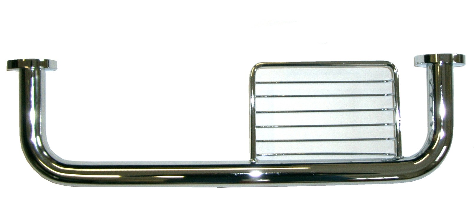 Protimex Madlo kúpeľňové, rovné s mydelníkom, mosadz/chróm, 40 cm Protimex Madlo kúpeľňové, rovné s mydelníkom, mosadz/chróm, 40 cm