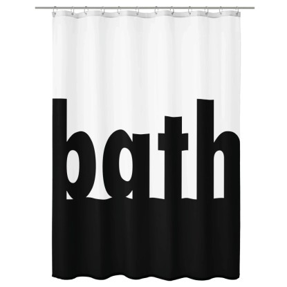 Kleine Wolke Sprchový záves Bath čierno-biely 180 x 200 cm Kleine Wolke Sprchový záves Bath čierno-biely 180 x 200 cm