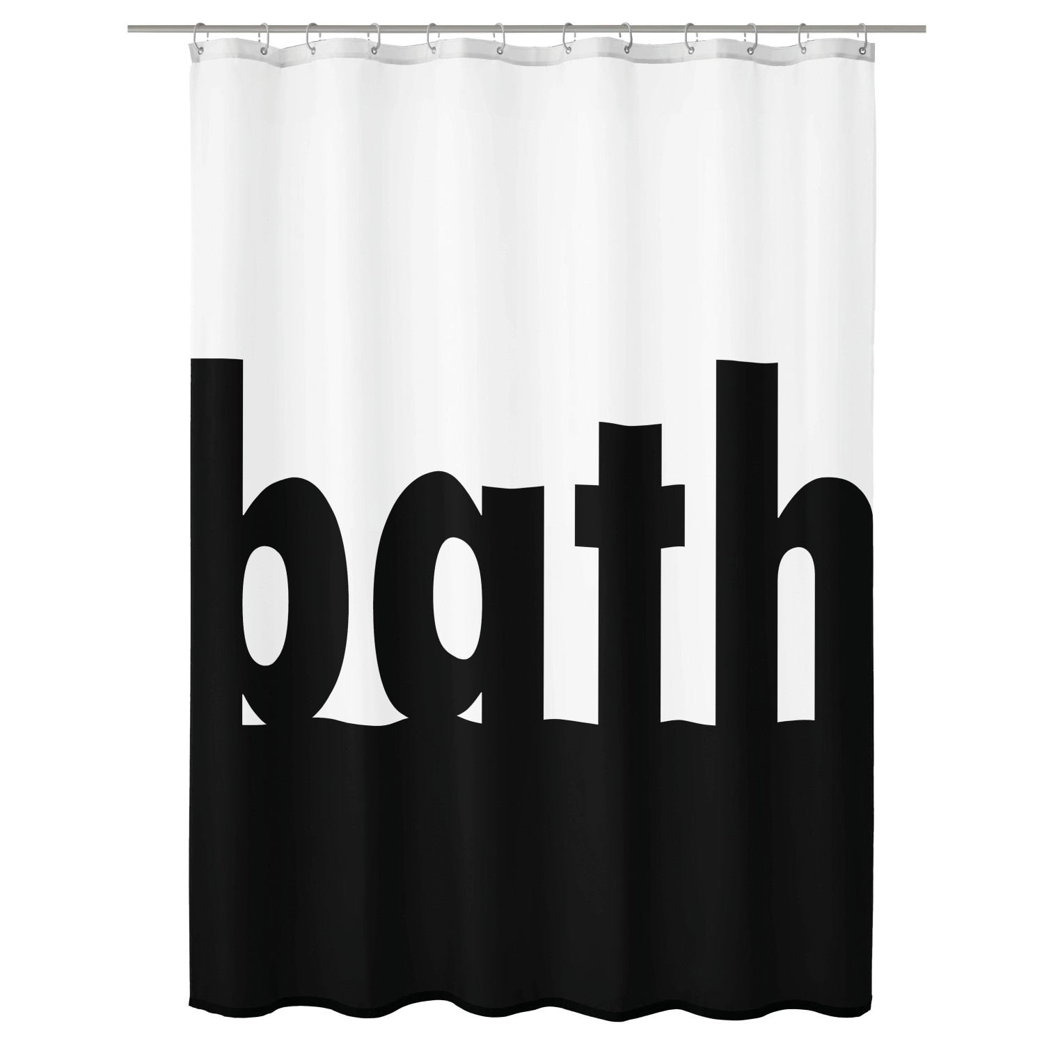 Kleine Wolke Sprchový záves Bath čierno-biely 180 x 200 cm Kleine Wolke Sprchový záves Bath čierno-biely 180 x 200 cm