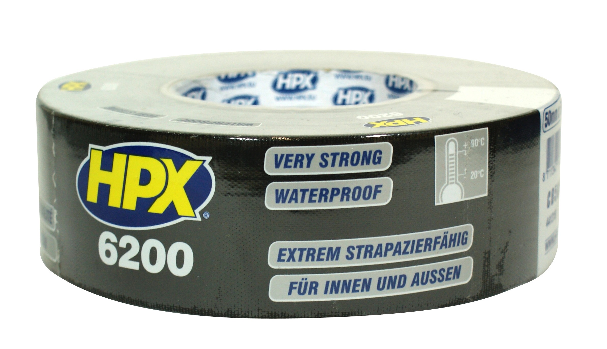 HPX Maskovacia tkaninová lepiaca páska 6200, 5 cm x 25 m čierna HPX Maskovacia tkaninová lepiaca páska 6200, 5 cm x 25 m čierna