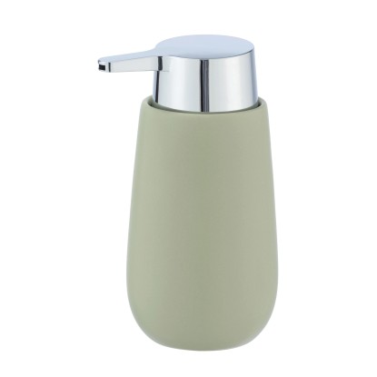 Wenko Dávkovač mydla Badi žltozelený 0,32 l keramika 9,5 x 16 x 8 cm Wenko Dávkovač mydla Badi žltozelený 0,32 l keramika 9,5 x 16 x 8 cm