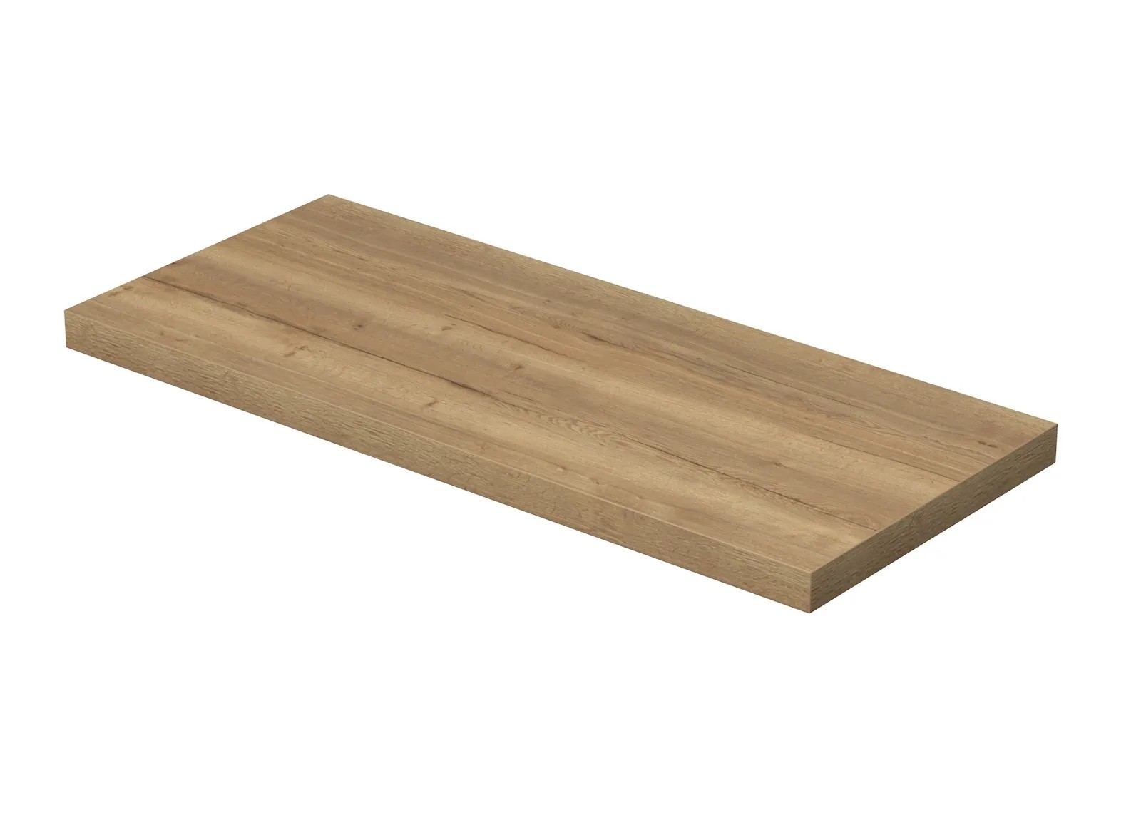 INTEDOOR Umývadlová doska BEE bez výrezu, š. 130 cm, dub Halifax INTEDOOR Umývadlová doska BEE bez výrezu, š. 130 cm, dub Halifax