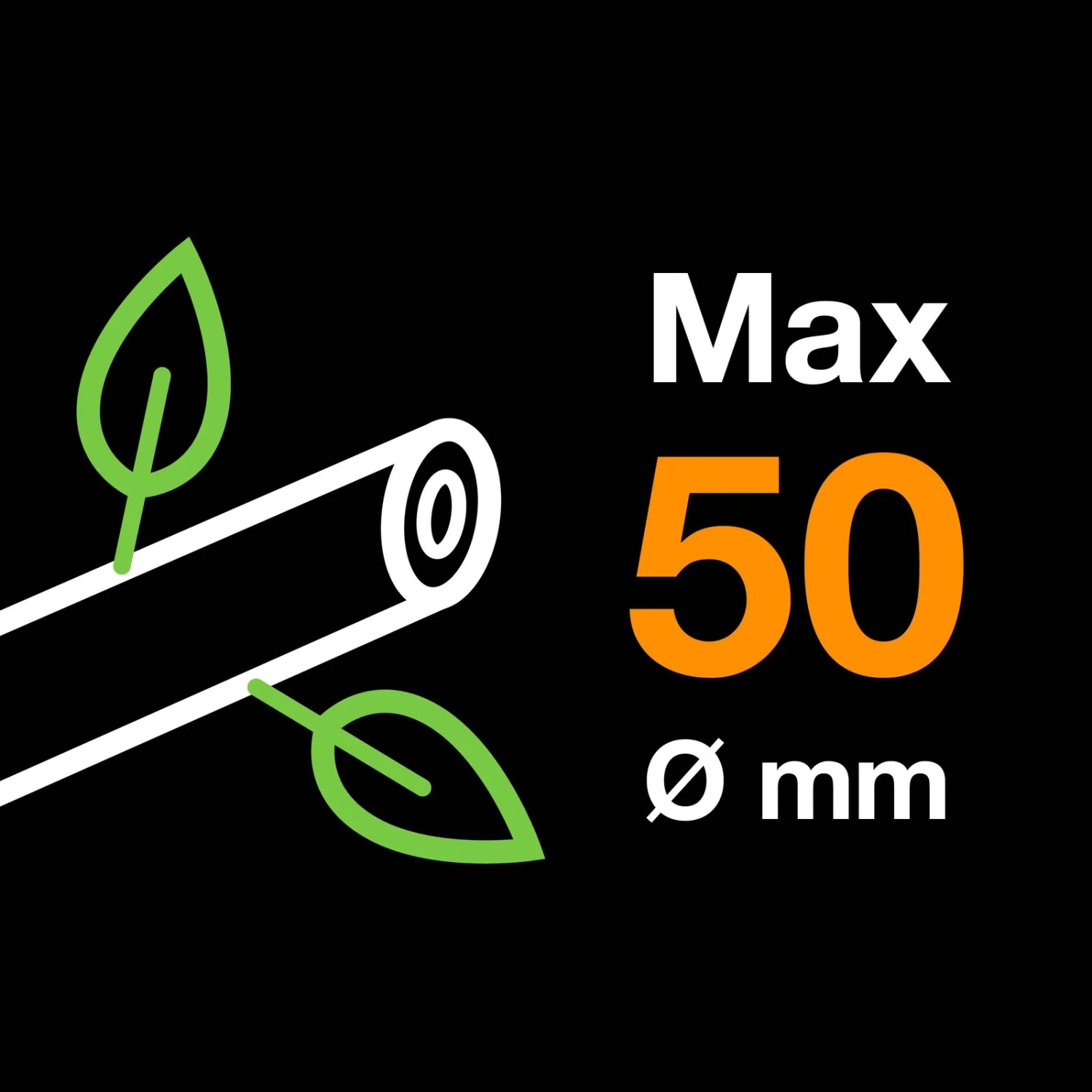 Symbolický obrázok: Max. priemer strihu 50 mm u nožníc Fiskars na konáre pre záhradníctvo. Symbolický obrázok: Max. priemer strihu 50 mm u nožníc Fiskars na konáre pre záhradníctvo.