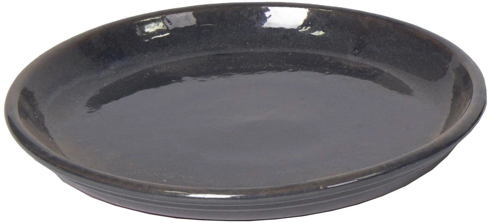 Mega Collections Miska pod kvetináč Glazed Saucer starožitná sivá pr. 20 cm Mega Collections Miska pod kvetináč Glazed Saucer starožitná sivá pr. 20 cm