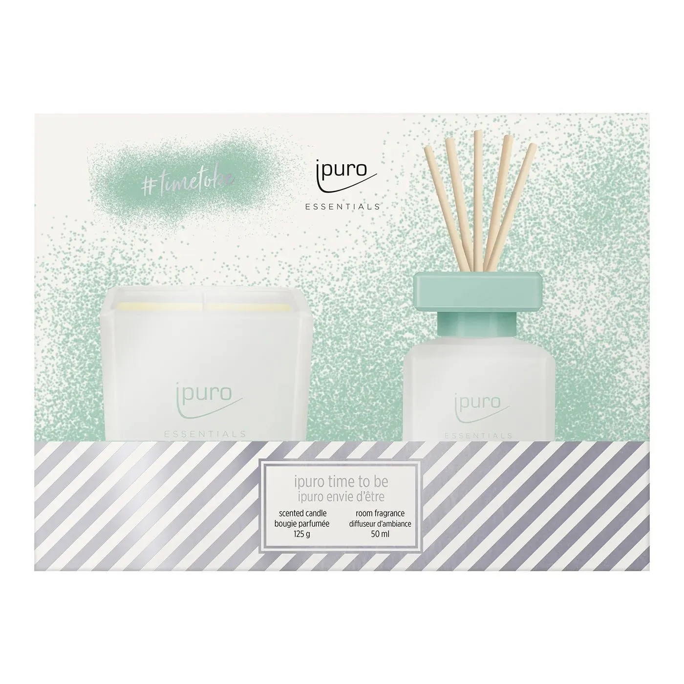 Ipuro ESSENTIALS Darčeková sada Time to Be 125 g + 50 ml Ipuro ESSENTIALS Darčeková sada Time to Be 125 g + 50 ml