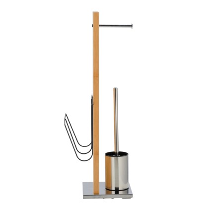 Wenko WC kefa a držiak WC papiera Portofino, bambus, 24,5 x 22,5 x 68 cm Wenko WC kefa a držiak WC papiera Portofino, bambus, 24,5 x 22,5 x 68 cm