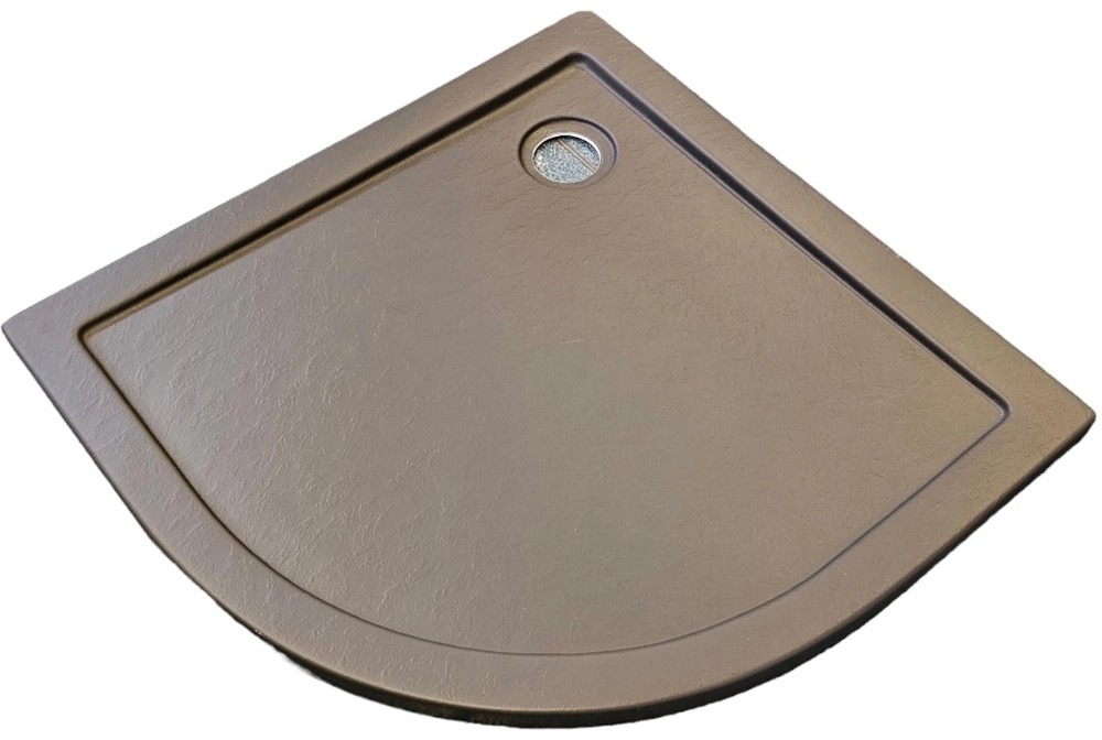 SANOTECHNIK Okrúhla sprchová vanička s kamenným efektom sivá 90 x 90 x 4 cm SANOTECHNIK Okrúhla sprchová vanička s kamenným efektom sivá 90 x 90 x 4 cm