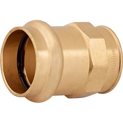 Lisovacia prechodová objímka červená mosadz, pr. 28 mm x 24,1 mm (Rp 3/4), 1 ks Lisovacia prechodová objímka červená mosadz, pr. 28 mm x 24,1 mm (Rp 3/4), 1 ks