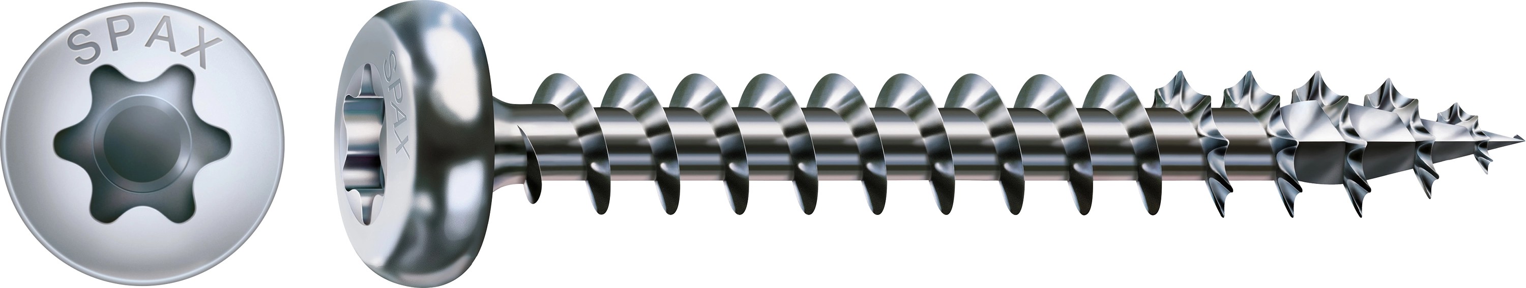 Spax Uni skrutka polguľ.hlava T-Star plus T20 4CUT pln.závit Wirox 4x16 mm 16ks Spax Uni skrutka polguľ.hlava T-Star plus T20 4CUT pln.závit Wirox 4x16 mm 16ks