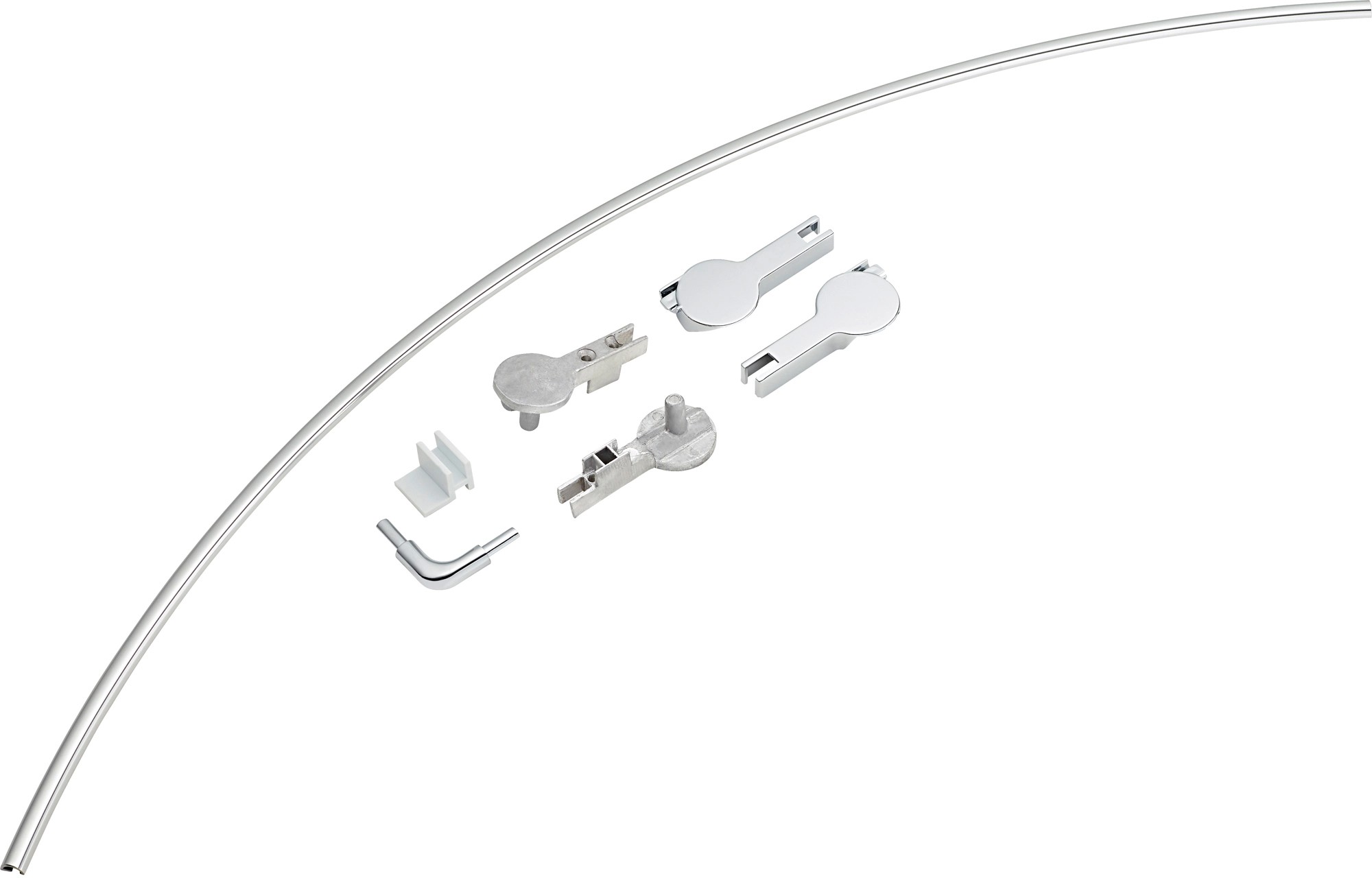 Súprava na upevnenie do podlahy pre oblý sprchovací kút Pelmo Súprava na upevnenie do podlahy pre oblý sprchovací kút Pelmo