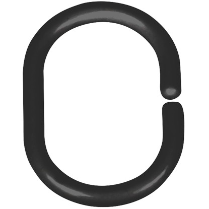 Wenko Krúžky na sprchový záves, čierne, 12 ks, 3 x 4,5 cm Wenko Krúžky na sprchový záves, čierne, 12 ks, 3 x 4,5 cm