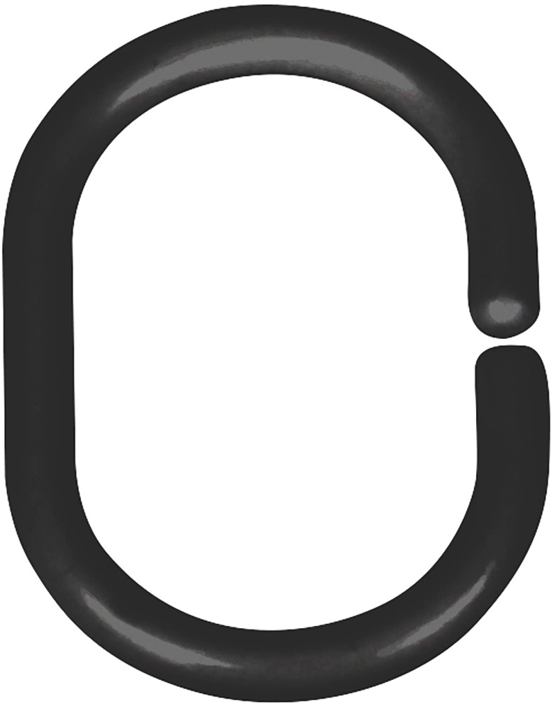 Wenko Krúžky na sprchový záves, čierne, 12 ks, 3 x 4,5 cm Wenko Krúžky na sprchový záves, čierne, 12 ks, 3 x 4,5 cm