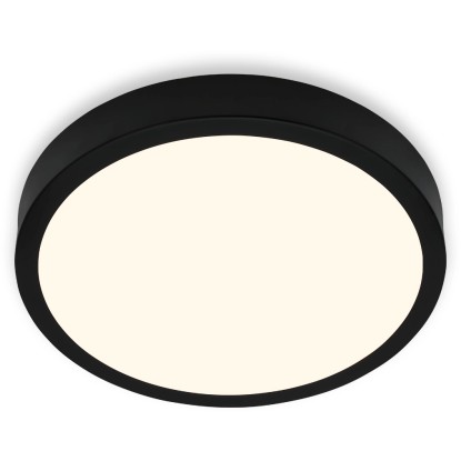 Brilo Stropné LED svietidlo Runa, 16 W, čierne Brilo Stropné LED svietidlo Runa, 16 W, čierne