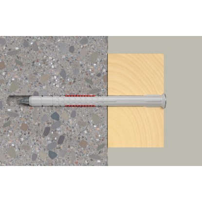 Hmoždinka Fischer DuoXpand 10x160 mm so zapustenou hlavou skrutky, vhodná do betónu a muriva. Hmoždinka Fischer DuoXpand 10x160 mm so zapustenou hlavou skrutky, vhodná do betónu a muriva.