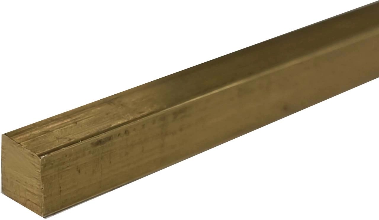 Arcansas Hranatá tyč z leštenej mosadze 6 x 6 x 1000 mm Arcansas Hranatá tyč z leštenej mosadze 6 x 6 x 1000 mm
