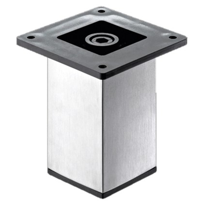Hettich Nábytková noha 50 x 50 x 100 mm vzhľad nerezovej ocele Hettich Nábytková noha 50 x 50 x 100 mm vzhľad nerezovej ocele