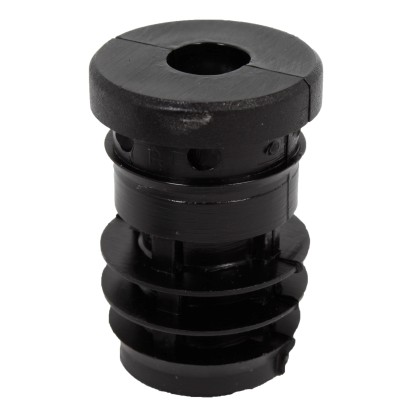 Zátka so závitom pre rúry s kruhovým prierezom závit M8 25 mm x 25 mm čierna Zátka so závitom pre rúry s kruhovým prierezom závit M8 25 mm x 25 mm čierna