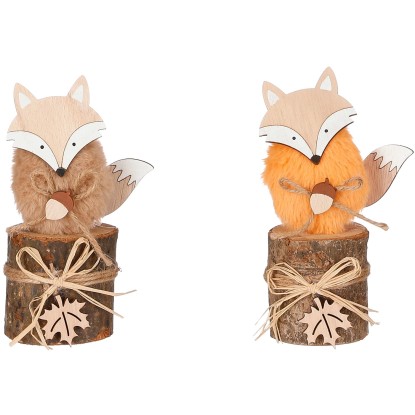 House of Seasons Líška, hnedo-oranžová, 7,5 x 7,5 x 18 cm, 2 prevedenia House of Seasons Líška, hnedo-oranžová, 7,5 x 7,5 x 18 cm, 2 prevedenia