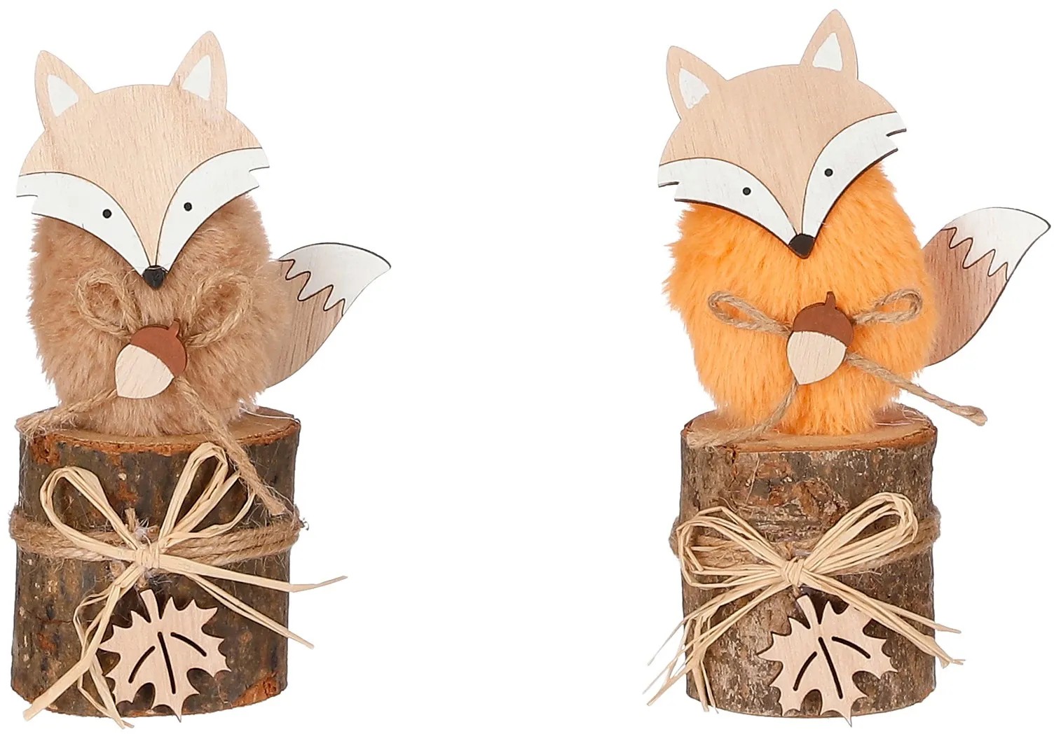 House of Seasons Líška, hnedo-oranžová, 7,5 x 7,5 x 18 cm, 2 prevedenia House of Seasons Líška, hnedo-oranžová, 7,5 x 7,5 x 18 cm, 2 prevedenia
