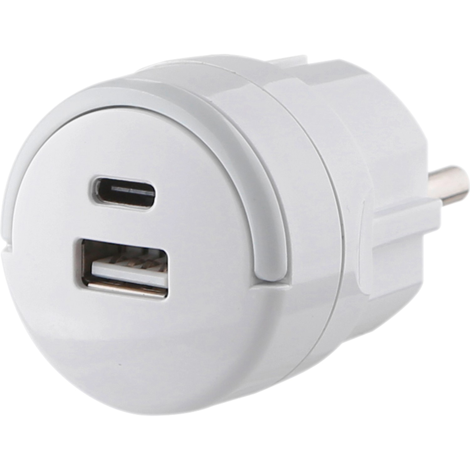 Rýchlonabíjací adaptér 20W USB-A/USB-C kompaktný, biela Rýchlonabíjací adaptér 20W USB-A/USB-C kompaktný, biela