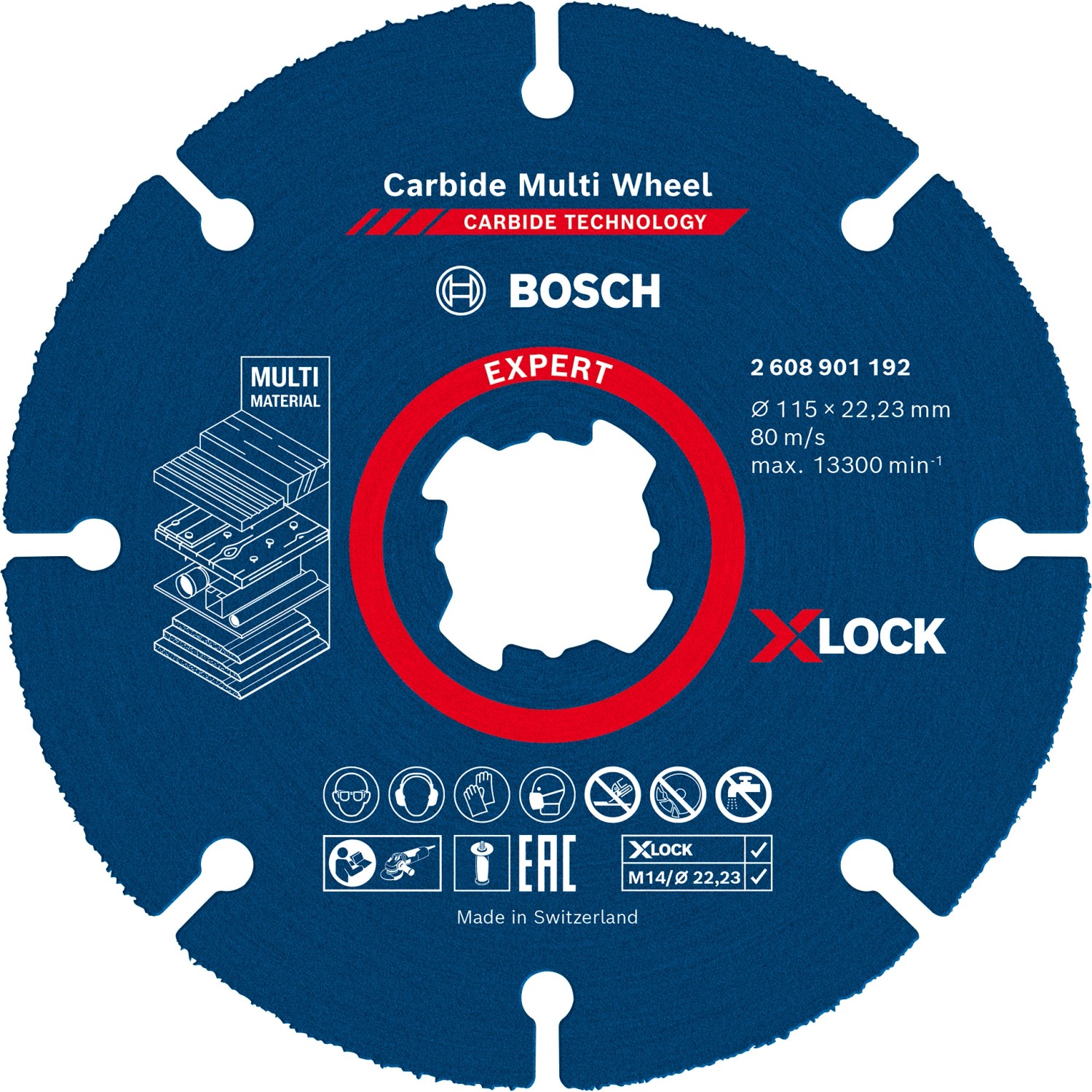 Bosch Rezný kotúč Expert Carbide Multi Wheel X-Lock, pr. 115 mm Bosch Rezný kotúč Expert Carbide Multi Wheel X-Lock, pr. 115 mm