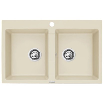 Pyramis Granitový drez Sparta 2B, vanilla, 78 x 50 cm Pyramis Granitový drez Sparta 2B, vanilla, 78 x 50 cm