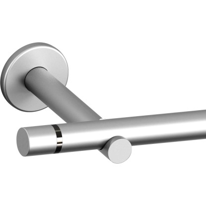 Súprava záclonovej tyče kovová, satinovaný vzhľad, pr. 19 mm, 160 cm Súprava záclonovej tyče kovová, satinovaný vzhľad, pr. 19 mm, 160 cm