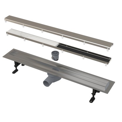 Alcadrain Podlahový žľab DOUBLE FIT & GO 750 mm Alcadrain Podlahový žľab DOUBLE FIT & GO 750 mm