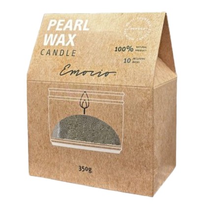 Emocio Sviečka sypaný vosk Cashmere + 10 ks knôtov, zelený, 350 g Emocio Sviečka sypaný vosk Cashmere + 10 ks knôtov, zelený, 350 g