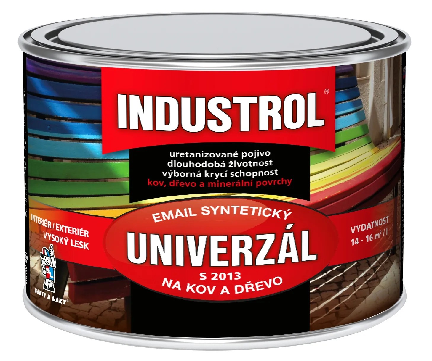 INDUSTROL Email na kov a drevo S2013 UNIVERZÁL 5400 zeleň tmavá 375 ml INDUSTROL Email na kov a drevo S2013 UNIVERZÁL 5400 zeleň tmavá 375 ml