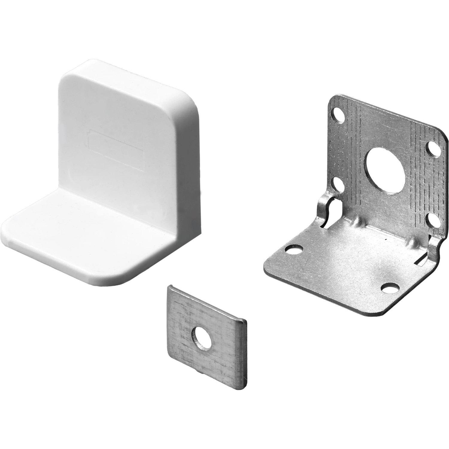 Hettich Skrinková poistka oceľ s plastovým krytom biela 45 x 35 mm, 2 ks Hettich Skrinková poistka oceľ s plastovým krytom biela 45 x 35 mm, 2 ks