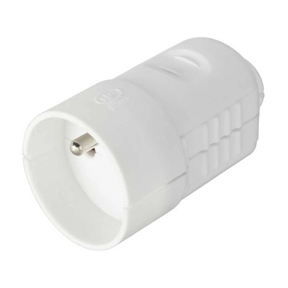 Spojka s ochranným kontaktom biela 75 mm Spojka s ochranným kontaktom biela 75 mm