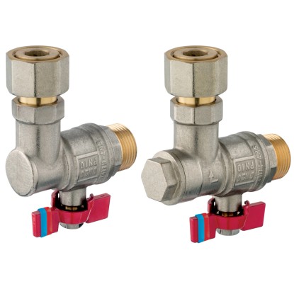 Ferro Súprava guľových kohútov ZK1F20 pre pripojenie kotla, 2dielna Ferro Súprava guľových kohútov ZK1F20 pre pripojenie kotla, 2dielna