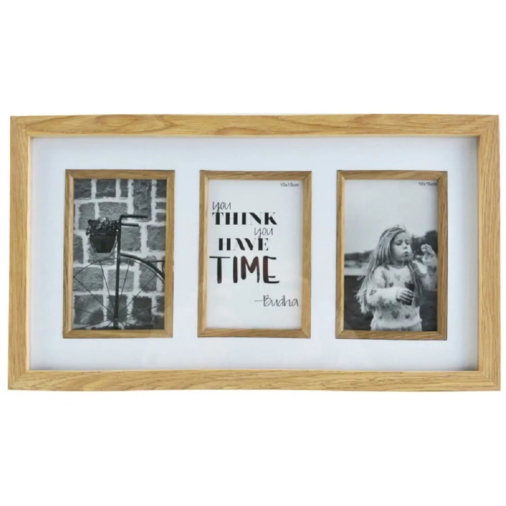 FALC Multirámik na 3 fotky, prírodný, 10 x 15 cm FALC Multirámik na 3 fotky, prírodný, 10 x 15 cm