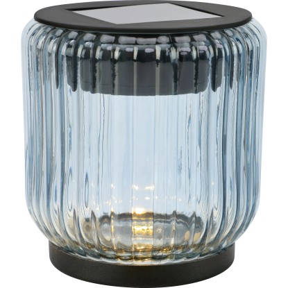 Solárne dekoratívne LED svietidlo, dymovo modrá, pr. 8 x 9 cm Solárne dekoratívne LED svietidlo, dymovo modrá, pr. 8 x 9 cm