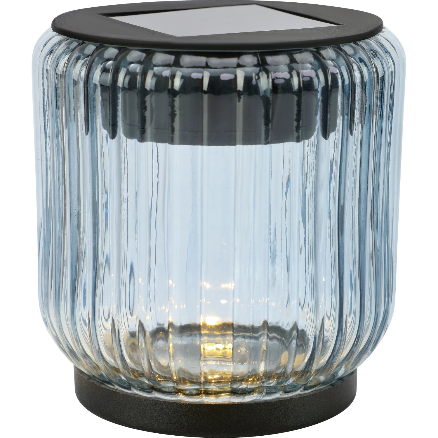 Solárne dekoratívne LED svietidlo, dymovo modrá, pr. 8 x 9 cm Solárne dekoratívne LED svietidlo, dymovo modrá, pr. 8 x 9 cm