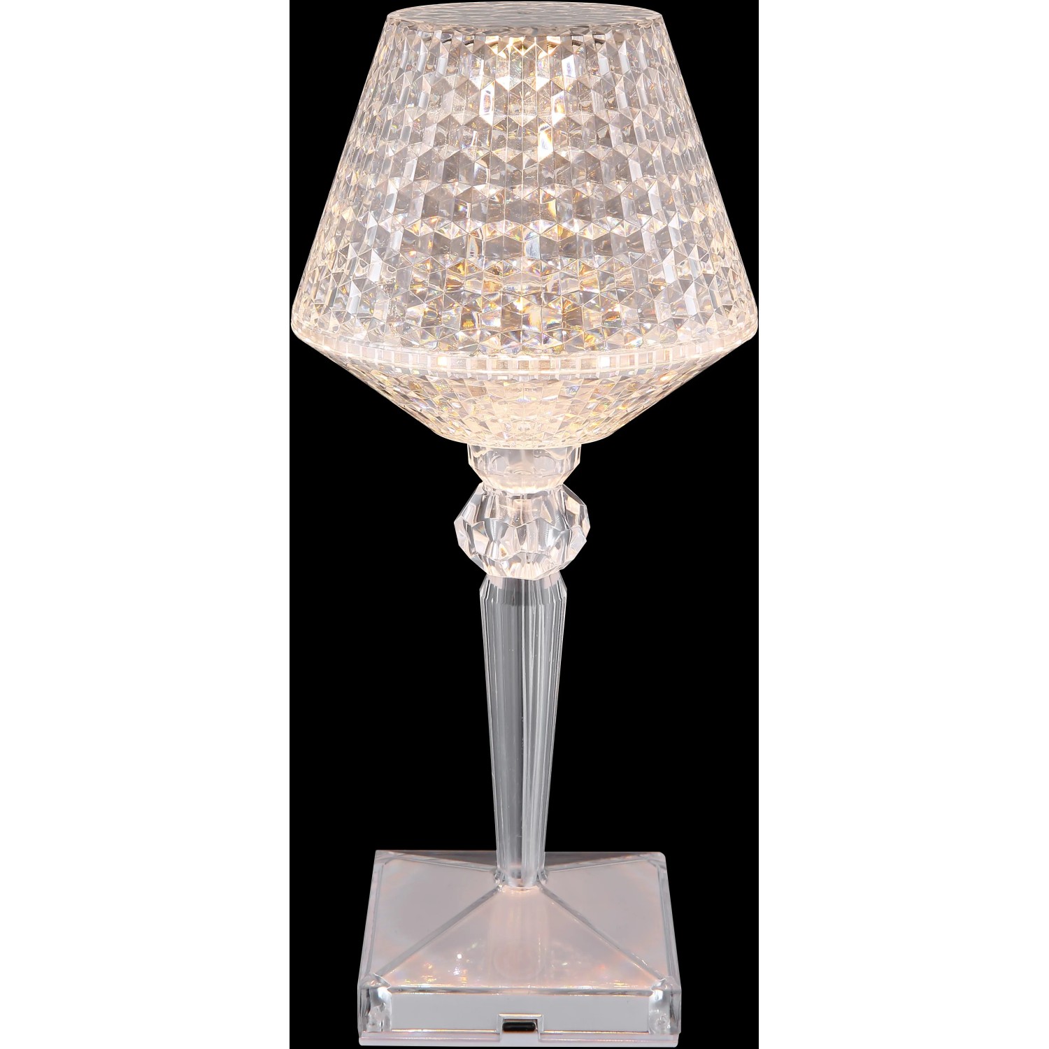 Globo LED krištáľová stolná lampa, ø 12 cm, výška 26 cm, pre atmosférické vonkajšie osvetlenie. Globo LED krištáľová stolná lampa, ø 12 cm, výška 26 cm, pre atmosférické vonkajšie osvetlenie.