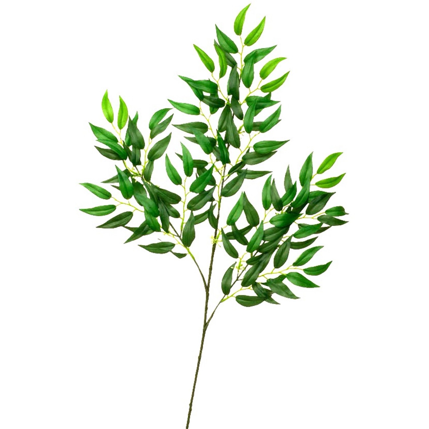 Vetvička listnatca so 117 listy, zelená, 75 x 25 cm Vetvička listnatca so 117 listy, zelená, 75 x 25 cm