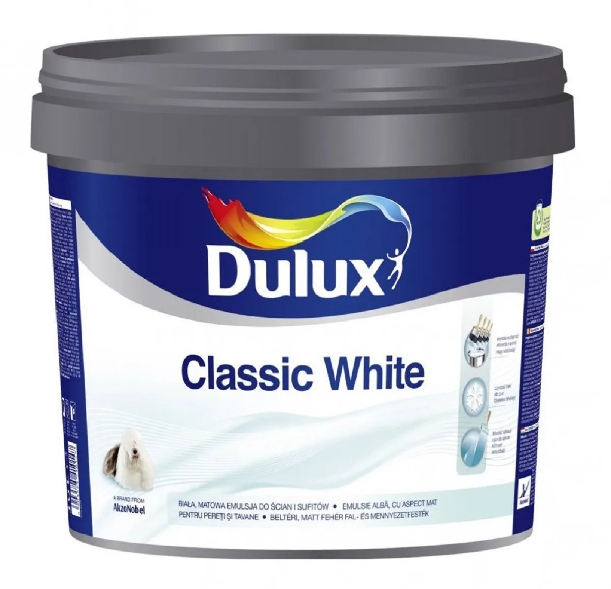 Dulux Interiérová emulzná farba Classic White 10 l Dulux Interiérová emulzná farba Classic White 10 l