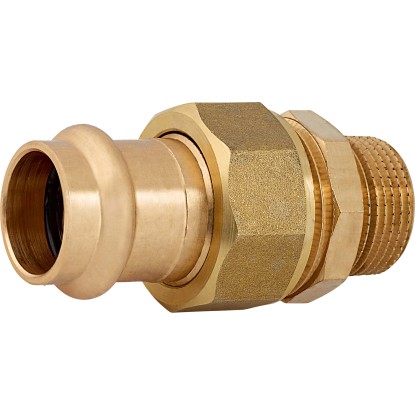 Lisovací skrutkový spoj červená mosadz, pr. 22 mm x 26,4 mm (R 3/4), 1 ks Lisovací skrutkový spoj červená mosadz, pr. 22 mm x 26,4 mm (R 3/4), 1 ks