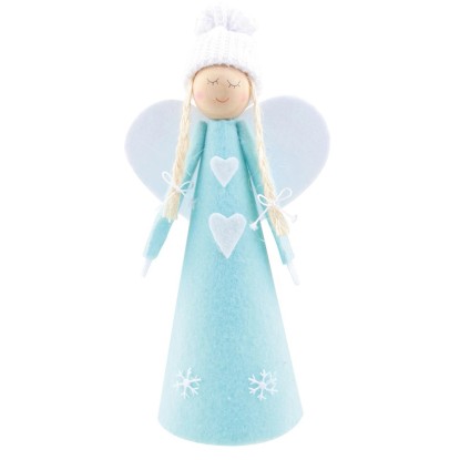 Anděl Přerov Anjel na postavenie bielo-modrý 20 cm Anděl Přerov Anjel na postavenie bielo-modrý 20 cm