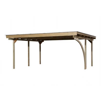 Weka Prístrešok na dve autá 616 A s oblúkom, 500 x 500 cm Weka Prístrešok na dve autá 616 A s oblúkom, 500 x 500 cm