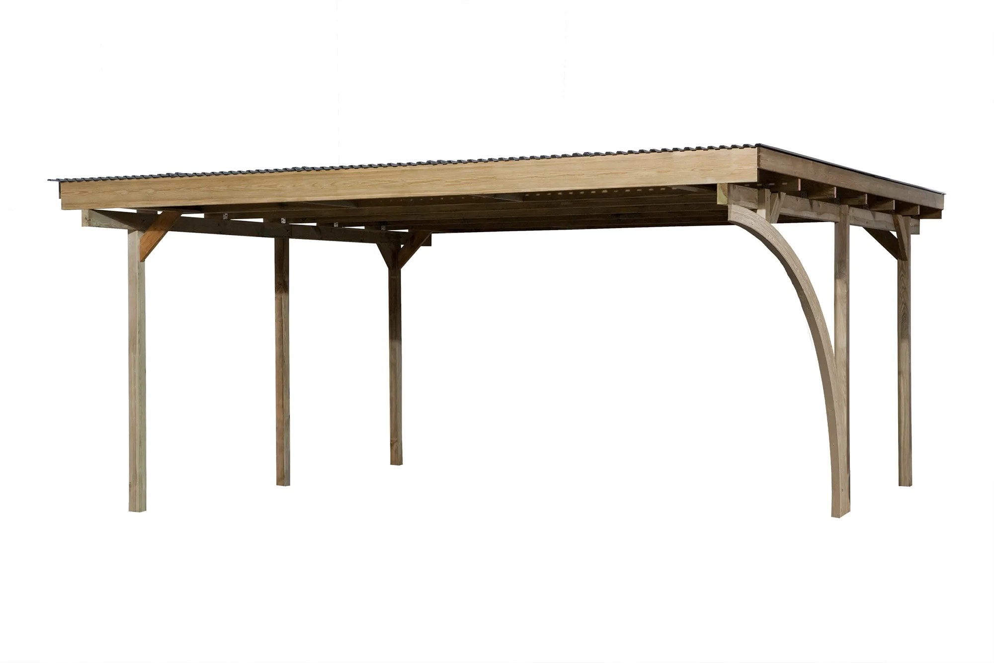 Weka Prístrešok na dve autá 616 A s oblúkom, 500 x 500 cm Weka Prístrešok na dve autá 616 A s oblúkom, 500 x 500 cm