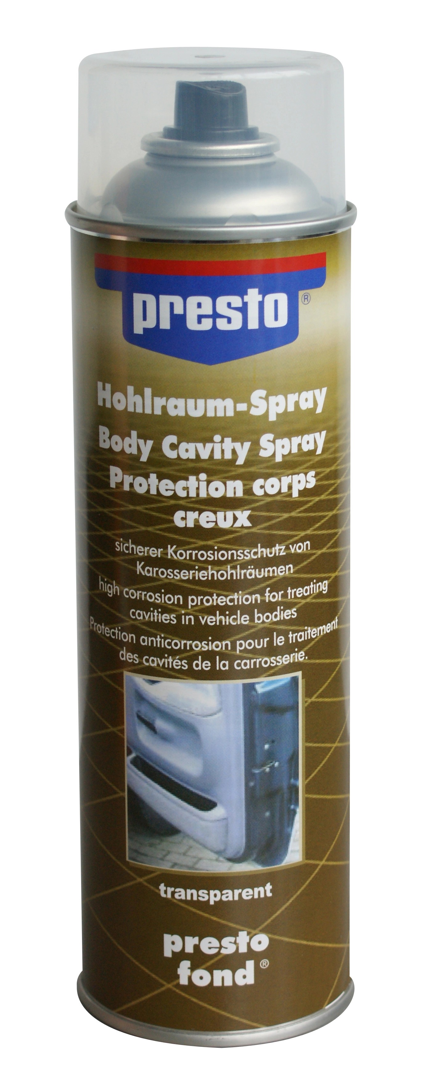 Presto Ochrana dutín vozidla v spreji 500 ml transparentný Presto Ochrana dutín vozidla v spreji 500 ml transparentný