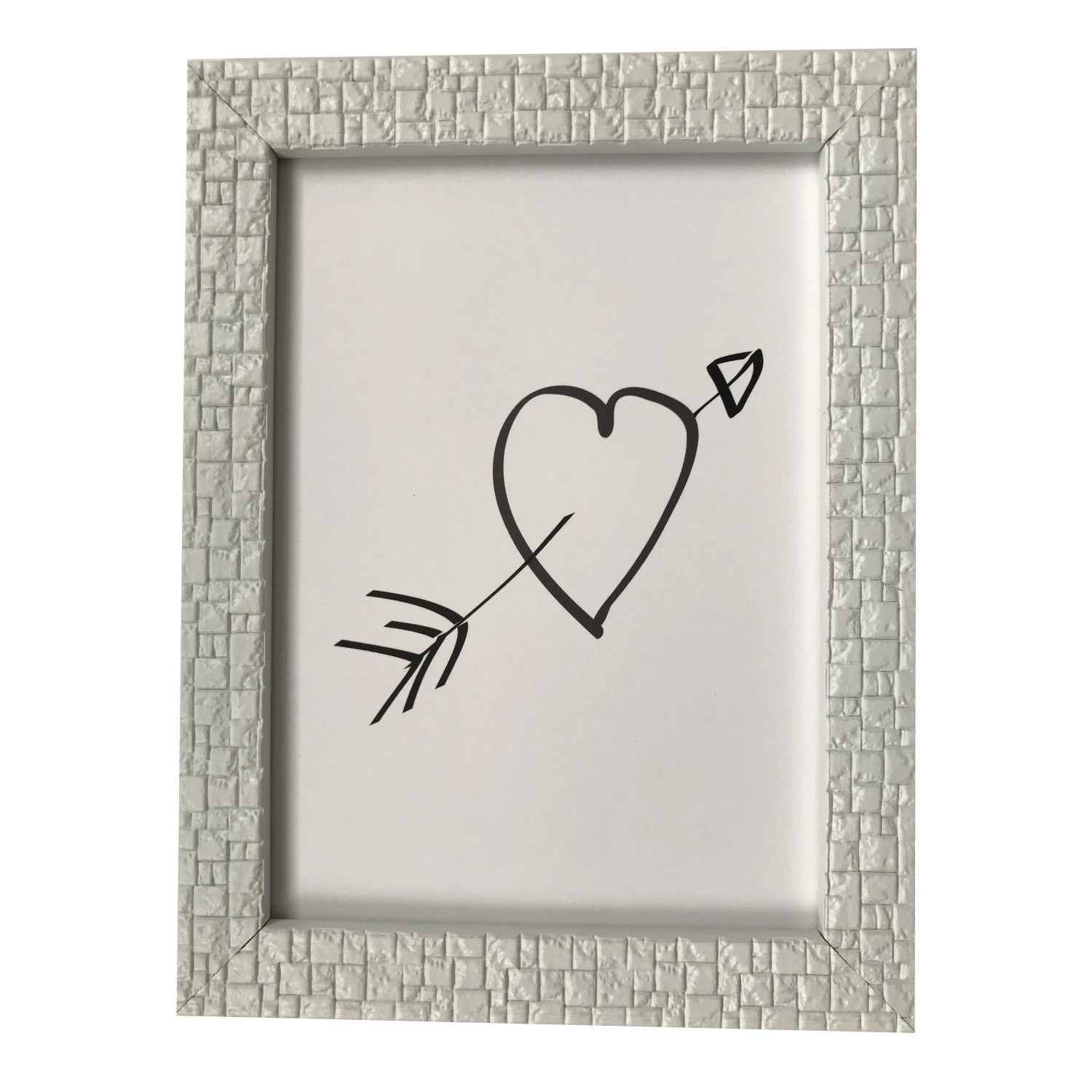 Bondecor Fotorámček plastový štruktúrovaný, lišta 19/13 mm, biely, 30 x 40 cm Bondecor Fotorámček plastový štruktúrovaný, lišta 19/13 mm, biely, 30 x 40 cm