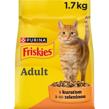 Friskies Adult Granule pre mačky kura a zelenina 1,7 kg Friskies Adult Granule pre mačky kura a zelenina 1,7 kg