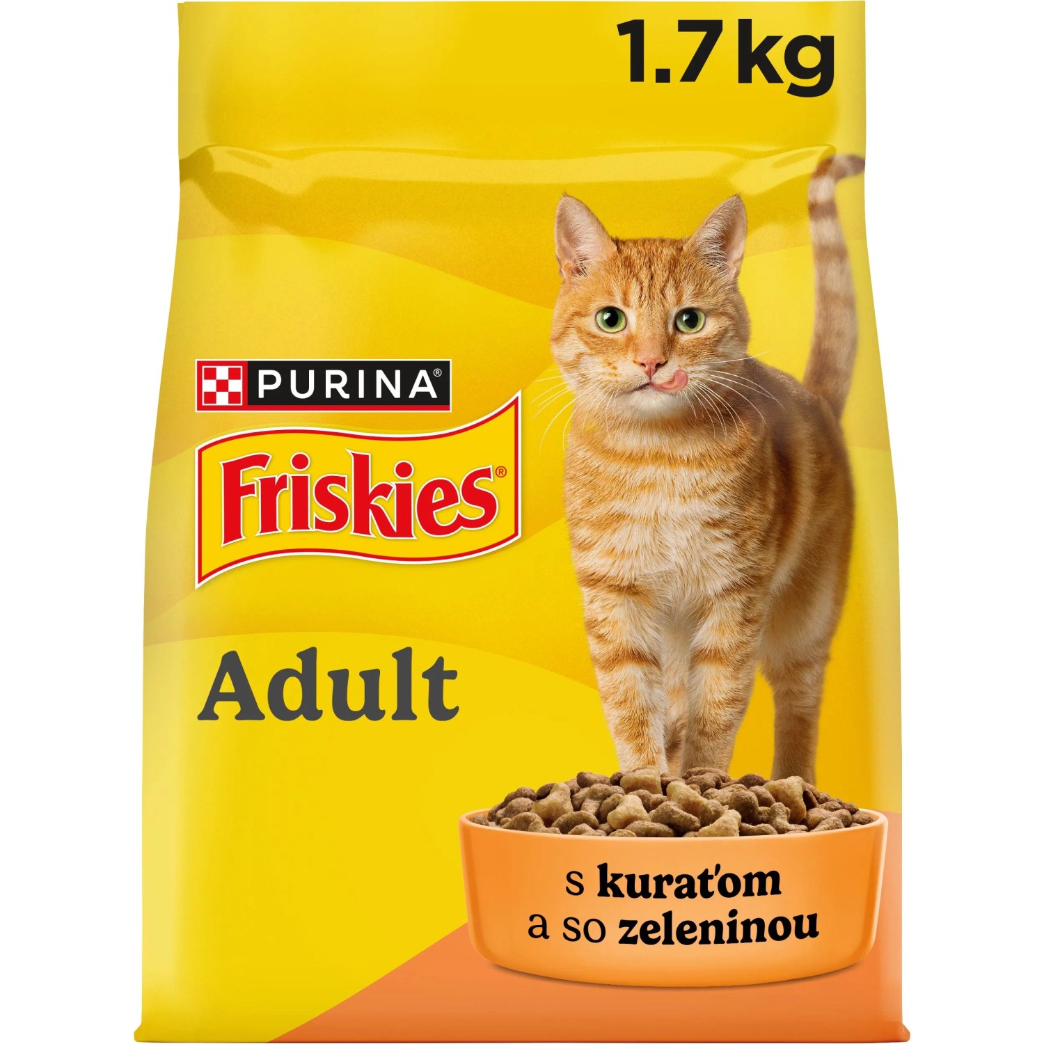 Friskies Adult Granule pre mačky kura a zelenina 1,7 kg Friskies Adult Granule pre mačky kura a zelenina 1,7 kg