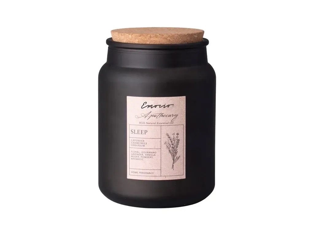 Emocio Vonná sviečka s korkovým viečkom Sleep 95 x 130 mm Emocio Vonná sviečka s korkovým viečkom Sleep 95 x 130 mm